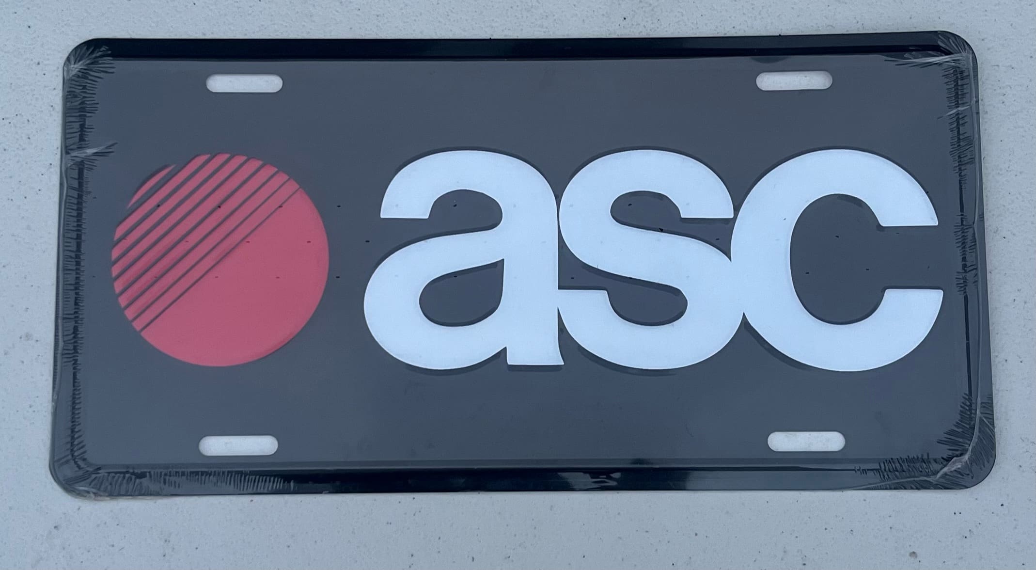 ASC license plate NEW!!!