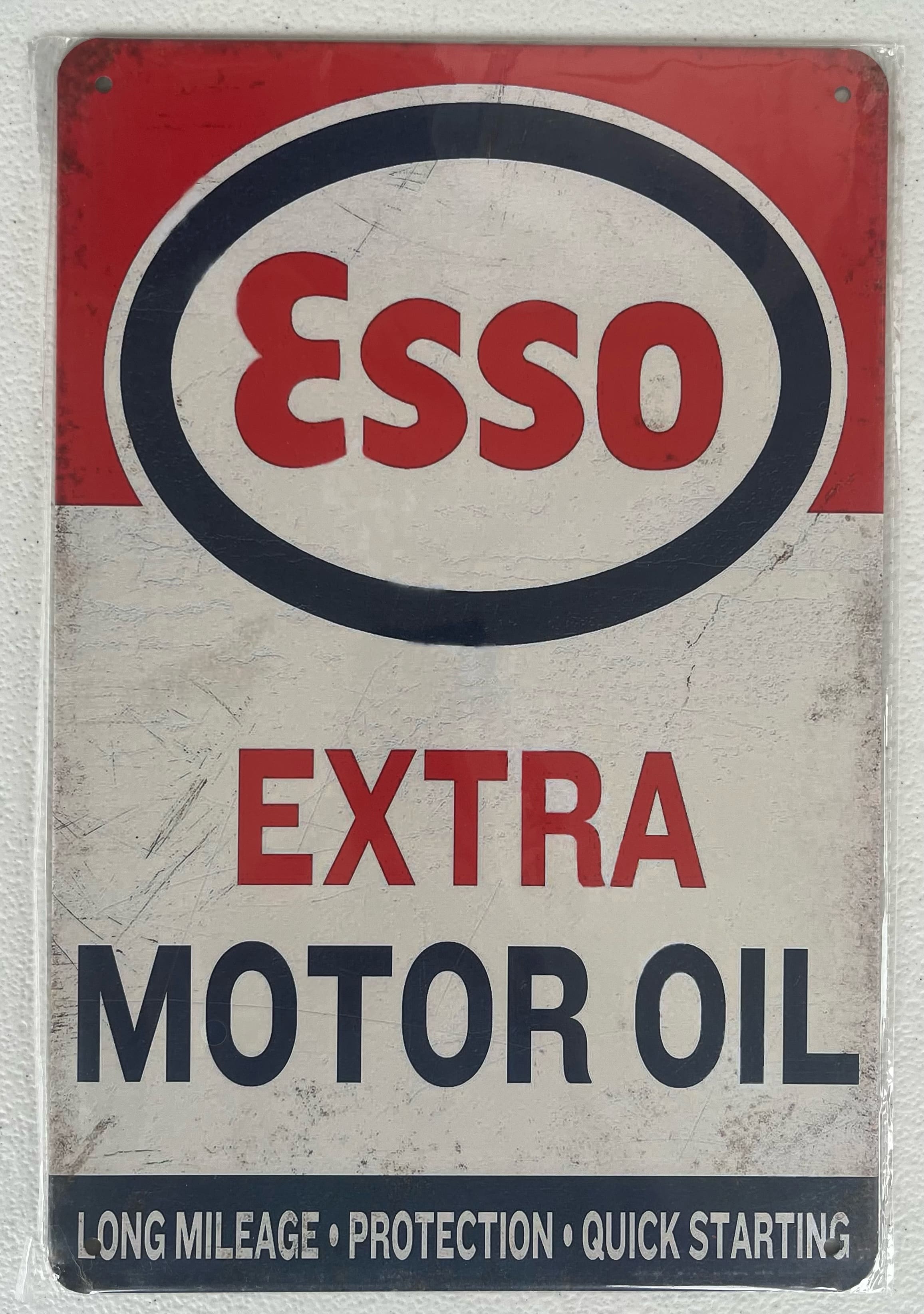 Esso Extra Motor Oil 12x8 inch metal sign (vertical)