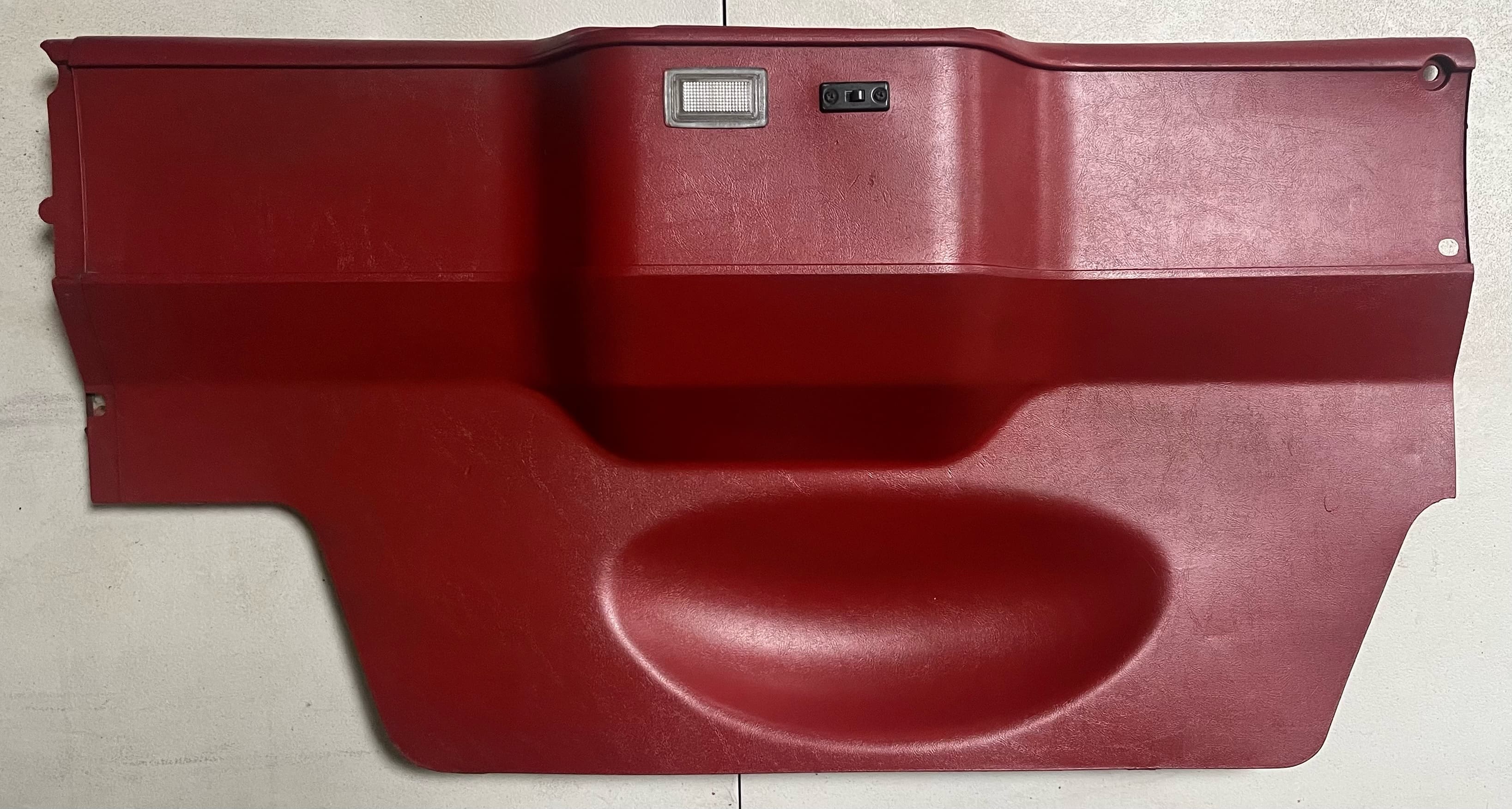 82-92 Camaro/Firebird red rear interior panel